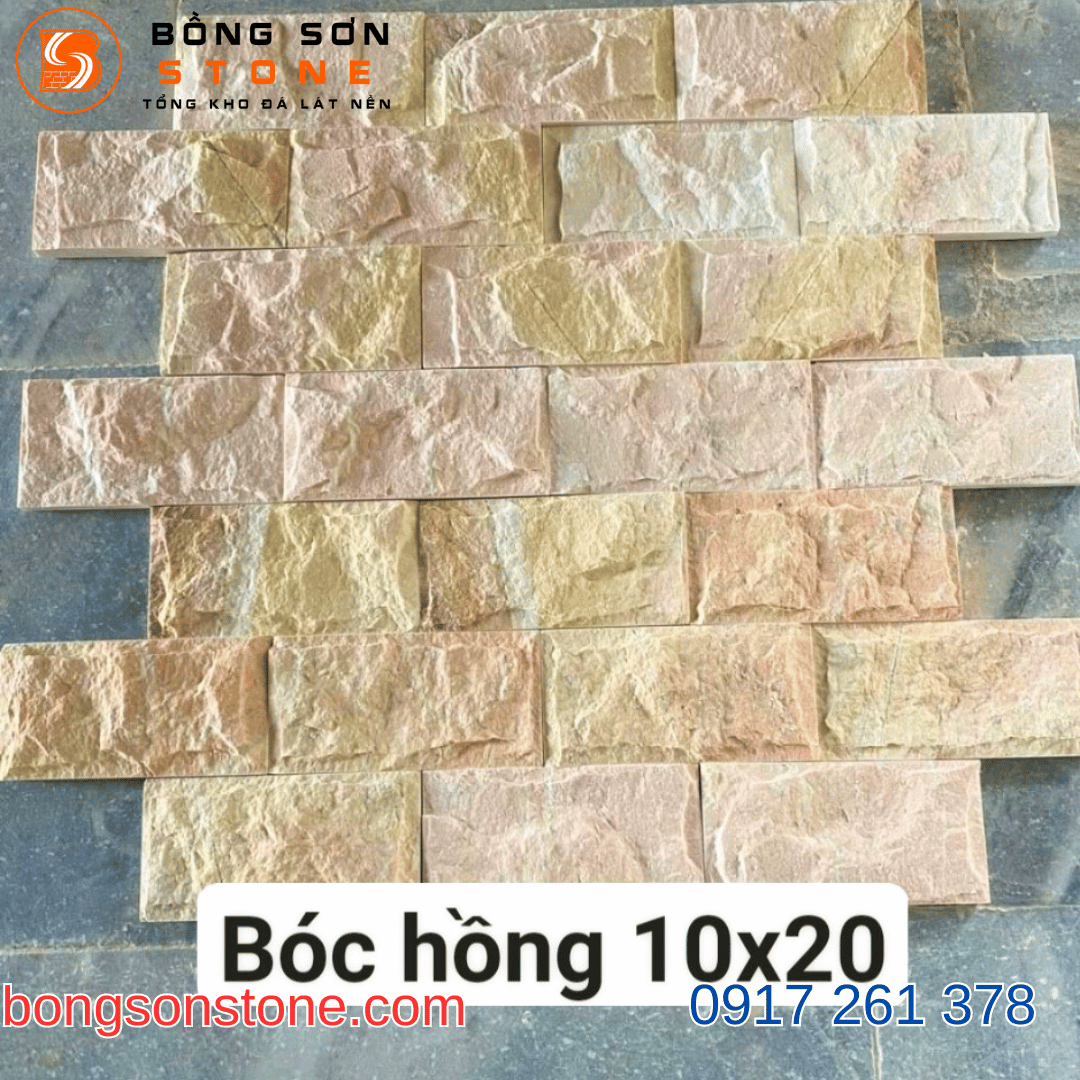 Đá bóc hồng 10x20cm