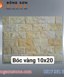 Đá bóc vàng 10x20 soi cạnh ốp tường