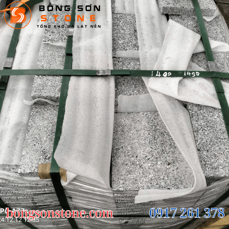 Đá khò trắng Suối Lau 15x15x2cm 5 Bồng Sơn Stone chuyên cung cấp đá khò trắng Suối Lau đa dạng kích thước