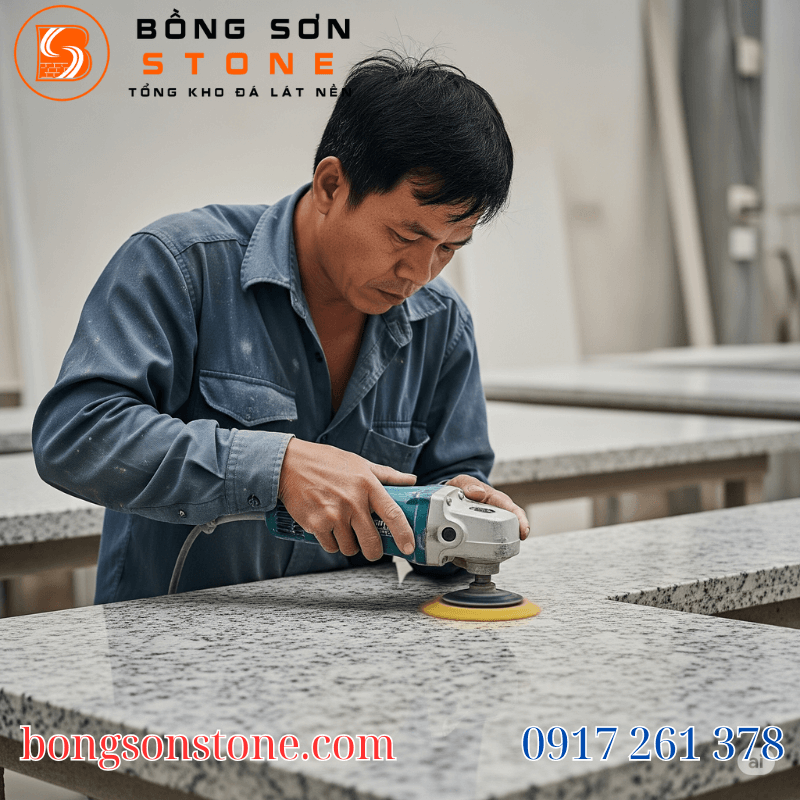 quy trinh danh bong da granite 5