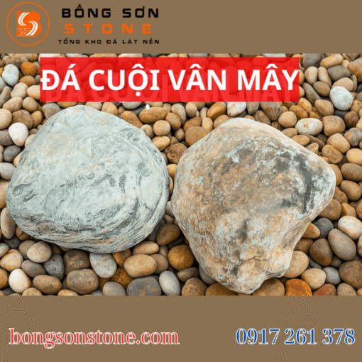 Đá cuội vân mây lớn tự nhiên