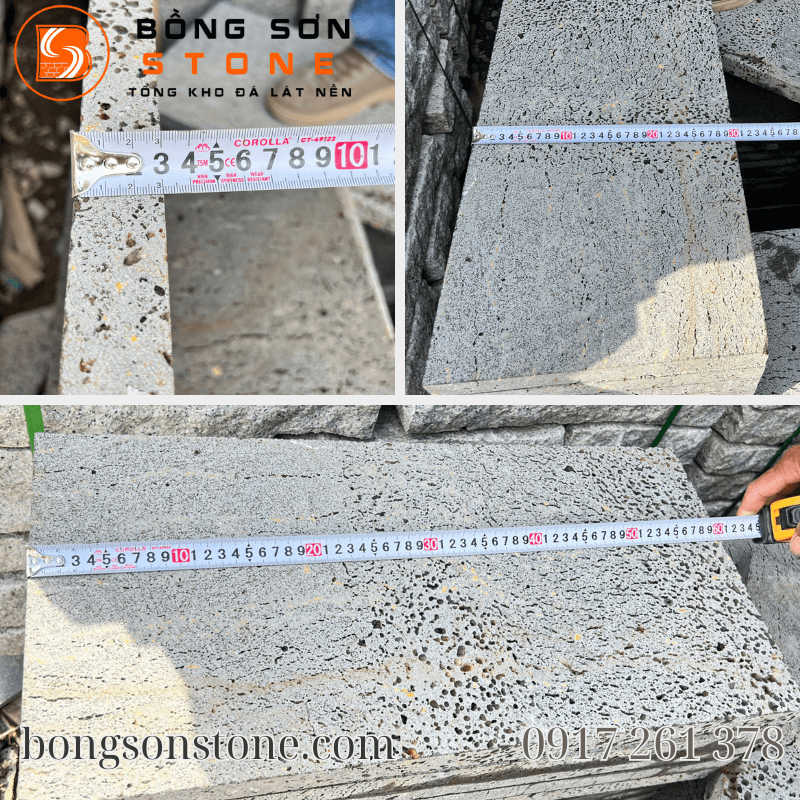 Đá ong xám 30x60x3cm tự nhiên ốp lát tường, lối đi, hồ cá sân vườn 2 Đá ong xám kích thước 30x60x3cm