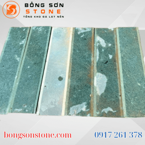 Đá xanh thanh hóa cà viền 20x80x2cm lát nền