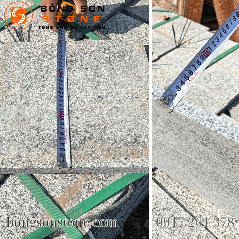 Đá Granite đen sông Hinh khò mặt 30x30x2cm – Bền chắc, chống trơn, lý tưởng lát sân 4 Đá Granite đen sông Hinh khò mặt 30x30 được ứng dụng đa dạng