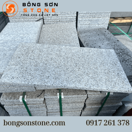 Đá xám bông khò 30×60x2cm lát sân