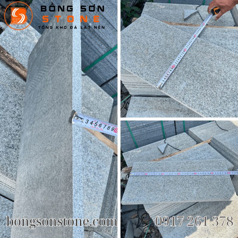 Đá xanh Ninh Thuận khò mặt 30x60x2cm lát sân, vỉa hè, đường đi 2 Đá xanh Ninh Thuận khò mặt 30x60x2cm