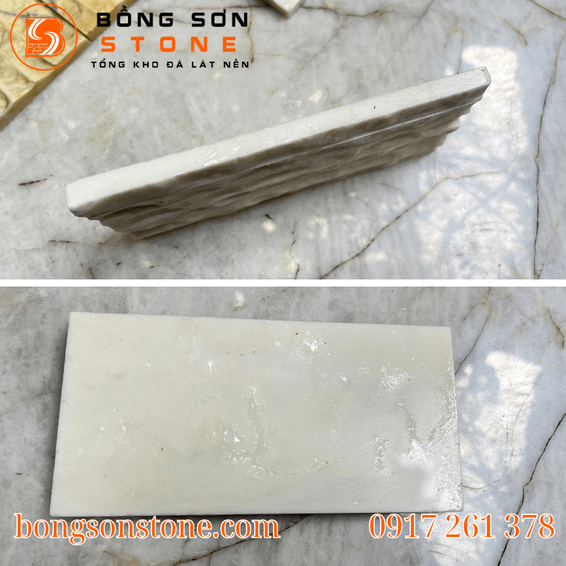Màu trắng và vàng của đá không bị phai màu theo thời gian, giữ được vẻ đẹp nguyên bản