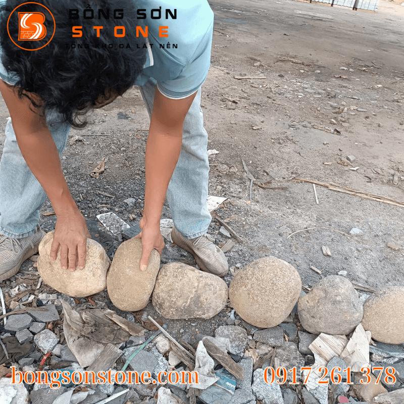 Đá cuội suối tự nhiên phát huy tối đa vẻ đẹp của mình trong các không gian lớn nhỏ