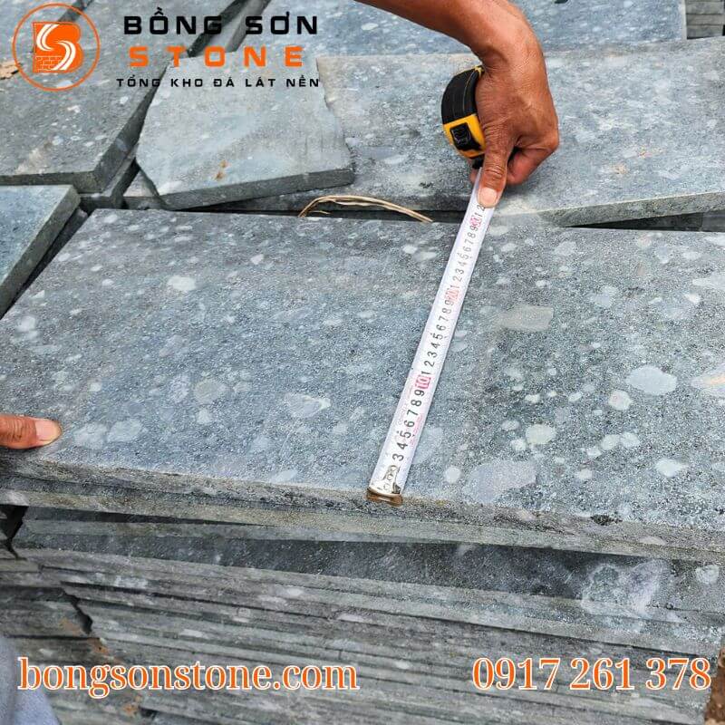 Đá Xanh Thanh Hóa mài hone 30x60x2cm nổi tiếng về độ bền chắc