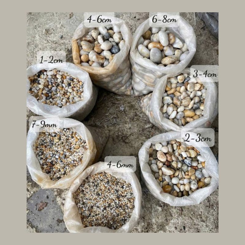 Sỏi biển tự nhiên là gì? Ưu điểm & lý do được ưa chuộng trong sân vườn – hồ cá 3 Sỏi biển đa dạng về màu sắc và kích thước, có nhiều lựa chọn để phù hợp với từng phong cách thiết kế