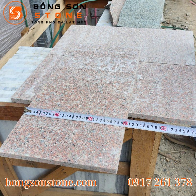 Đá Granite Đỏ Bình Định 30x60x2cm – Lát nền siêu bền 5 da granite do binh dinh 30x60x2cm 3