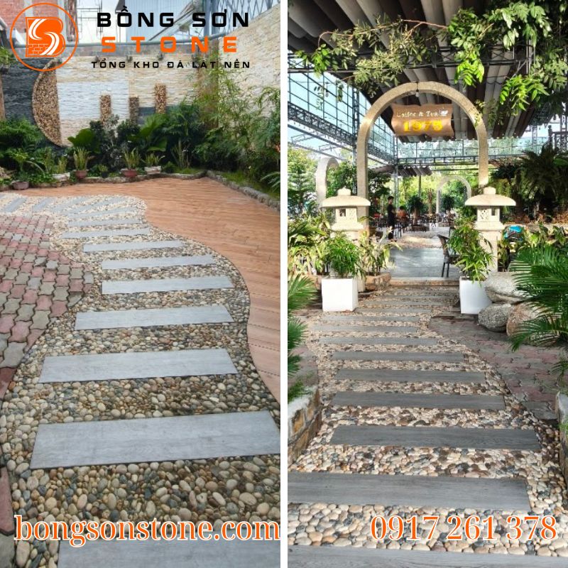 Đá sỏi lát sân vườn là gì? So sánh ưu nhược điểm từng loại chi tiết nhất 3 cach rai soi san vuon 4