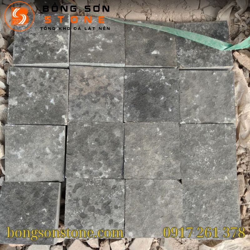 Đá Bazan Cubic 10x10x5cm Lát Vỉa Hè, Lối Đi, Khuôn Viên Bền Đẹp 3 đá cubic bazan 10x10x5cm