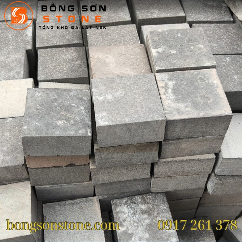 Đá Bazan Cubic 10x10x5cm Lát Vỉa Hè, Lối Đi, Khuôn Viên Bền Đẹp 2 Đá Bazan Cubic 10x10x5