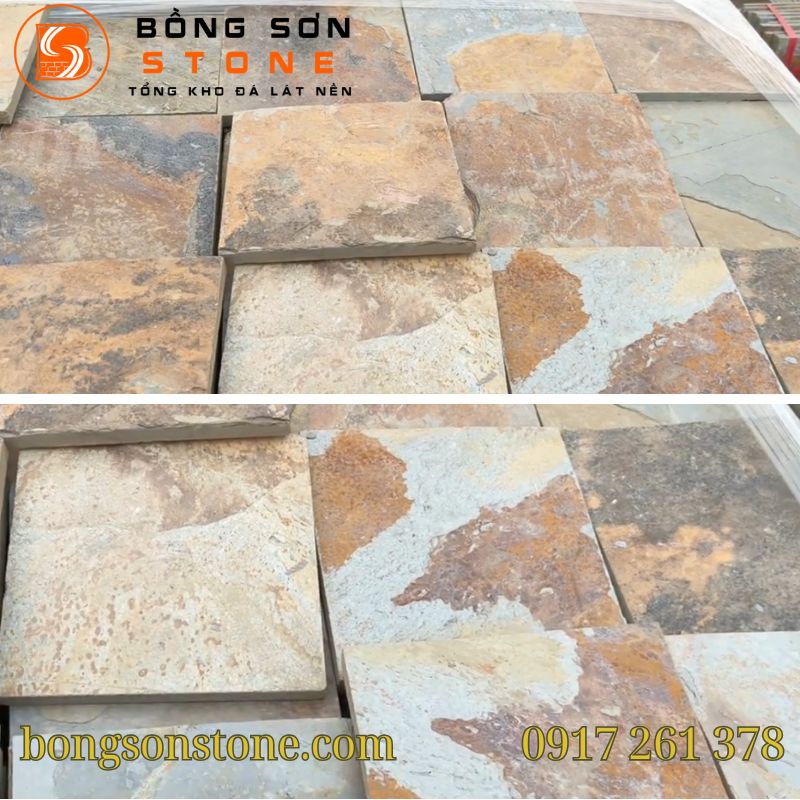 Đá Chẻ Lai Châu 20x20 Ốp Tường, Mặt Tiền, Hàng Rào Đẹp Sang 4 da che lai chau 20x20 4