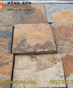 Đá Chẻ Lai Châu 20x20 Ốp Tường, Mặt Tiền, Hàng Rào Đẹp Sang