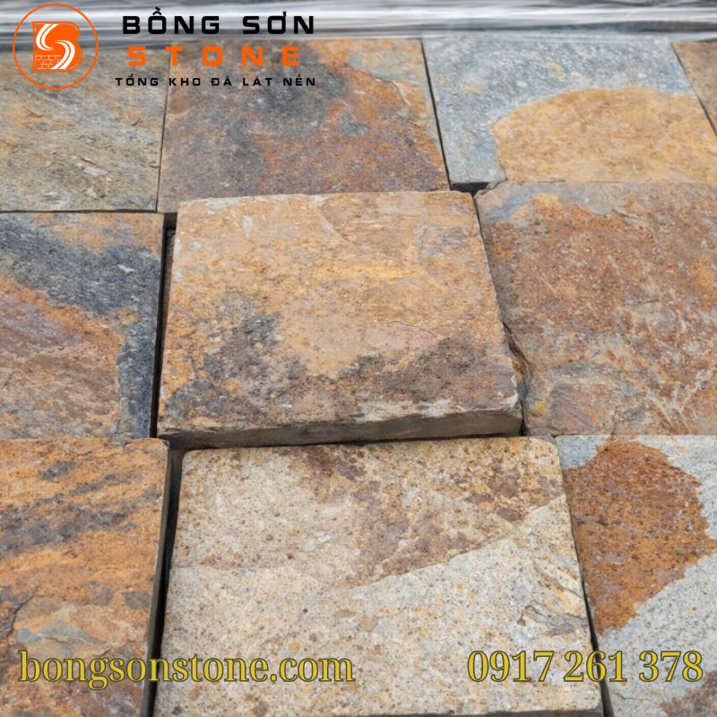 Đá Chẻ Lai Châu 20x20 Ốp Tường, Mặt Tiền, Hàng Rào Đẹp Sang 2 Đá Chẻ Lai Châu 20x20