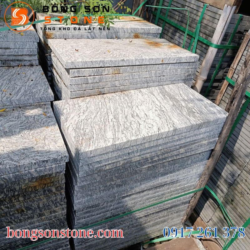 Top 5 mẫu đá lát nền phòng khách đẹp, sang trọng được ưa chuộng nhất 2 Hình ảnh Đá trắng vân mây marble sang trọng lát nền cho phòng khách đẹp