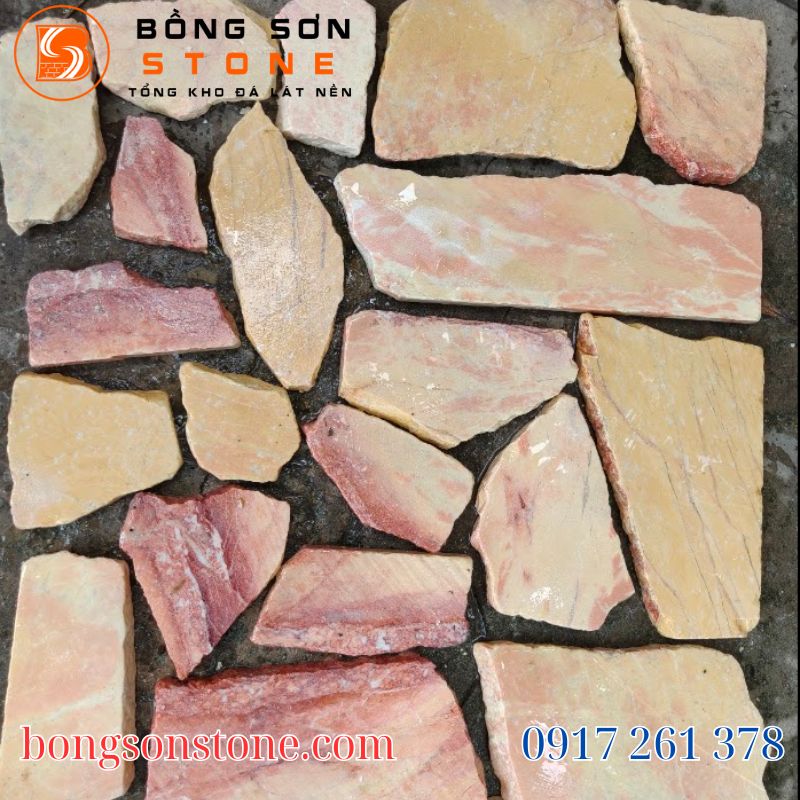 Đá Rối Hồng Tự Nhiên Ốp Tường, Trang Trí Sân Vườn Đẹp Sang 1 đá rối hồng tự nhiên