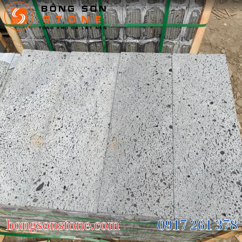 Đá Ong Xám 20x60x1.5cm Ốp Tường, Giếng Trời, Mặt Tiền Bền Đẹp 16 da ong xam 20x60x1.5cm 3