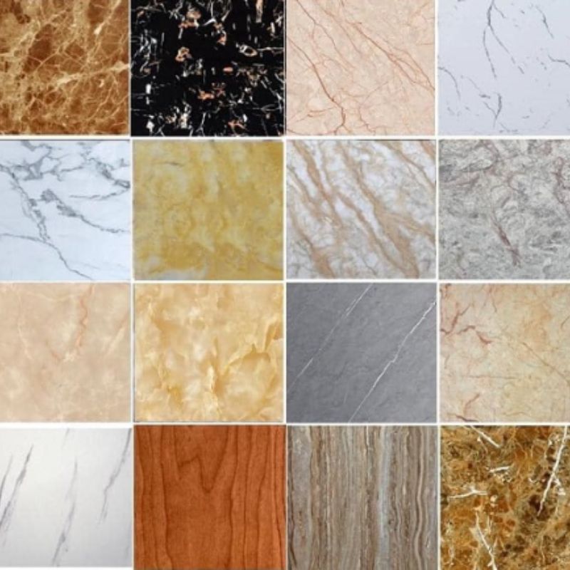 Hình ảnh không gian nhà được ốp nhựa giả đá PVC có đường nét và thiết kế hình dạng như vân đá thật