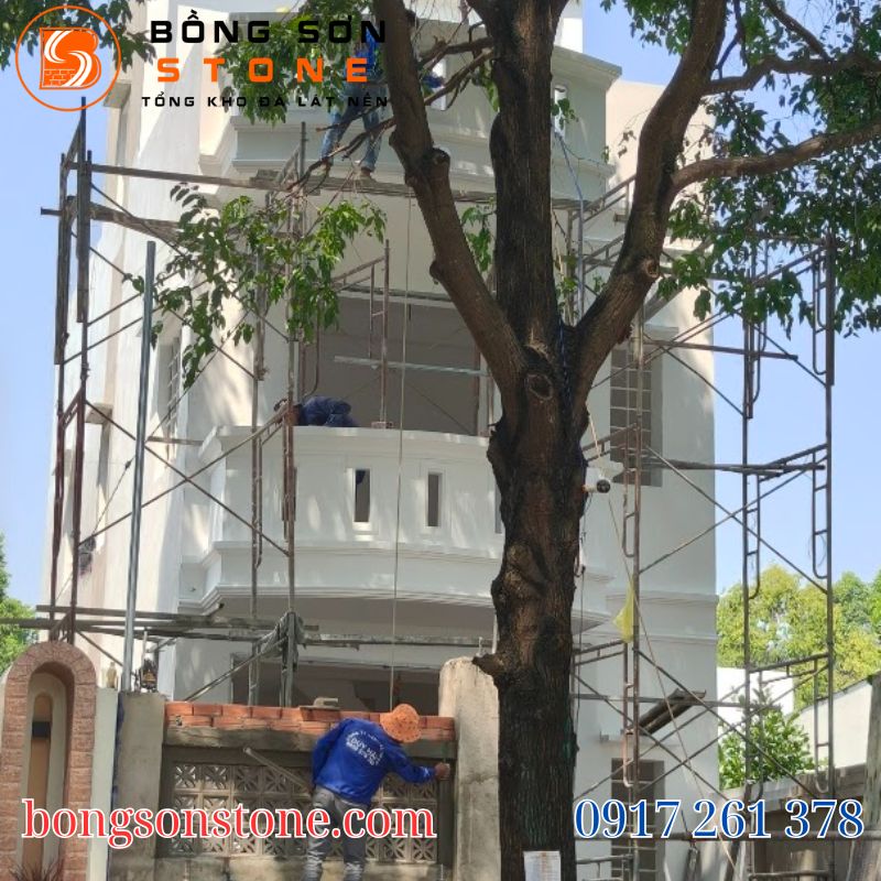 Đá ốp mặt tiền nhà ống: Top mẫu đẹp, bền và xu hướng mới nhất 2 da op mat tien nha ong 5