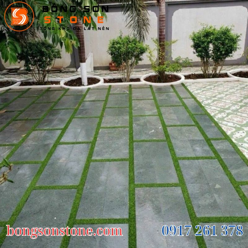 Kích thước đá lát sân vườn chuẩn và tiết kiệm chi phí