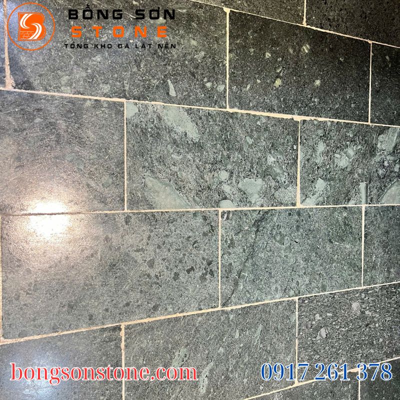 Đá xanh Thanh Hóa mài mang lại vẻ đẹp tinh tế, dễ vệ sinh