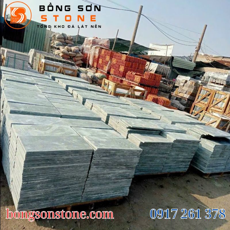 Kho đá xanh Thanh Hóa tại xưởng Bồng Sơn Stone giá gốc chất lượng