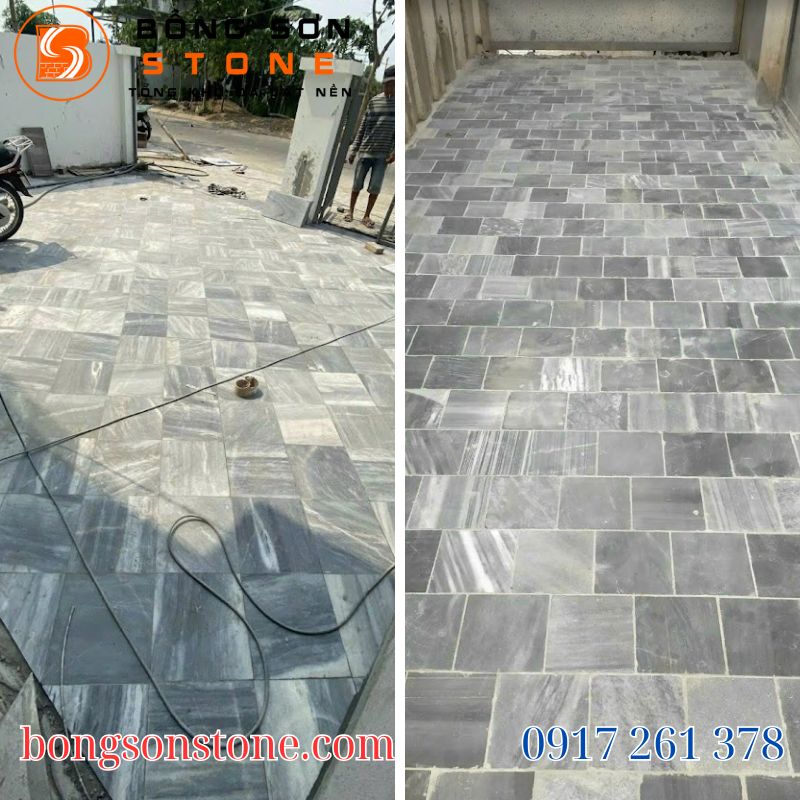      Hình ảnh Đá sọc dưa ứng dụng đa dạng trong ốp lát nội thất, sân vườn, cầu thang và các không gian ngoại thất