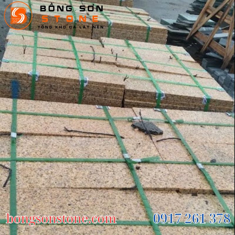 Bậc tam cấp ốp đá granite trước cửa nhà đẹp hiện đại với thiết kế sang trọng