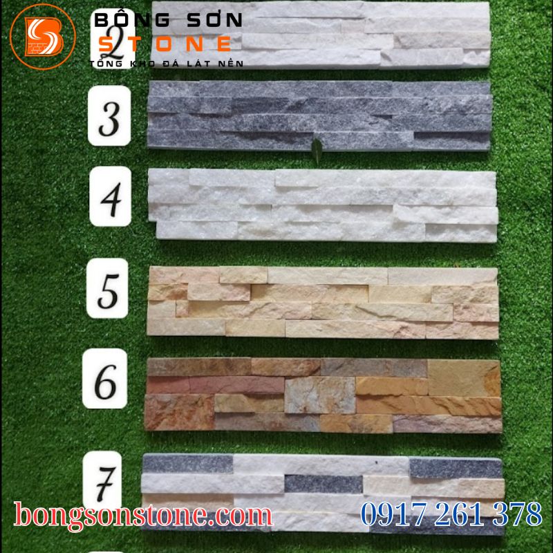 Nhóm đá ghép, đá chẻ tự nhiên ốp giếng trời