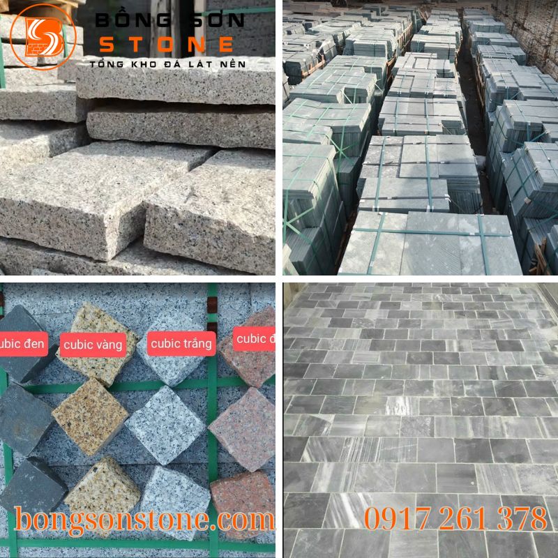 Các mẫu đá lát sân chống trơn cao cấp được ưa chuộng