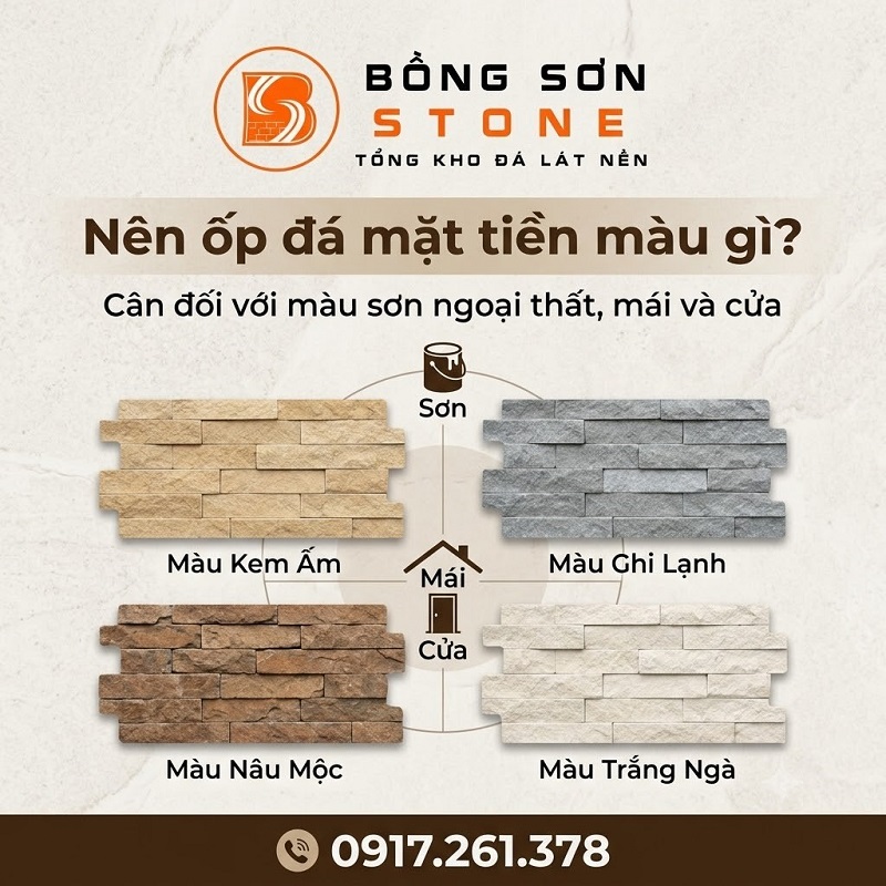 Mặt Tiền Sang - Nhà Thêm Đẳng Cấp: Nên Ốp Đá Mặt Tiền Màu Gì?