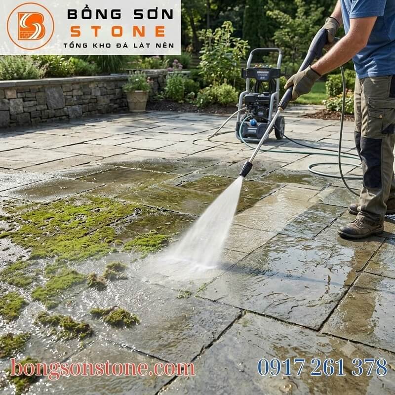 Tìm hiểu ngay tác hại gây ăn mòn, mất độ bóng của hóa chất tẩy rửa mạnh và giải pháp vệ sinh an toàn cho đá 